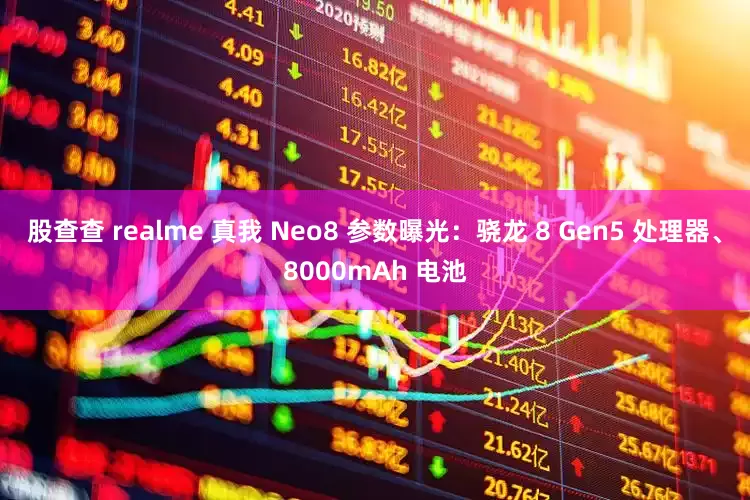 股查查 realme 真我 Neo8 参数曝光：骁龙 8 Gen5 处理器、8000mAh 电池